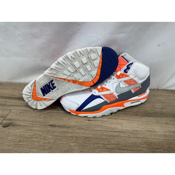 Nike Air Trainer SC High Bo Jackson White Orange Navy DV2212-100 Mens 8.5 - Picture 6 of 9